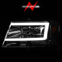 Load image into Gallery viewer, ANZO 2004-2008 Ford F-150 Projector Headlights w/ Light Bar Chrome Housing Headlights ANZO
