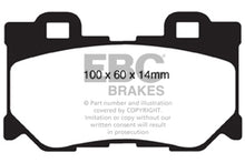 Load image into Gallery viewer, EBC 08-15 Infiniti G37 3.7 Bluestuff Rear Brake Pads Brake Pads - Racing EBC   
