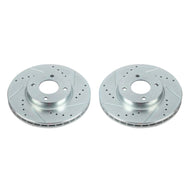 Power Stop 18-19 Nissan Kicks Front Evolution Drilled & Slotted Rotors - Pair Brake Rotors - Slot & Drilled PowerStop   