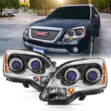 Load image into Gallery viewer, ANZO 2007-2008 Gmc Acadia Crystal Headlight Chrome Amber(OE) Headlights ANZO
