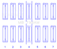 Load image into Gallery viewer, King BMW M20B20-23-25-27 / M50B25 / M52B20-25-28 (Size 0.25) Main Bearing Set Bearings King Engine Bearings
