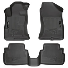 Load image into Gallery viewer, Husky Liners 2017 Subaru Impreza Weatherbeater Black Front &amp; 2nd Seat Floor Liners Floor Mats - Rubber Husky Liners
