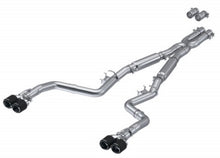 Load image into Gallery viewer, MBRP 17-Up Dodge Challenger 5.7L/6.2L/6.4L Carbon Fiber Quad Tip T304 Catback Exhaust Catback MBRP
