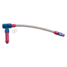 Load image into Gallery viewer, Russell Performance -6 AN to 3/8in Female NPT ProFlex Demon Carb Dual Inlet Carb Kit (Red/Blue) Carburetor Fuel Inlet Kits Russell
