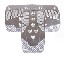 Load image into Gallery viewer, NRG Aluminum Sport Pedal A/T - Gunmetal w/Silver Carbon Pedal Covers NRG
