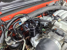 Load image into Gallery viewer, J&amp;L 86-93 Ford Mustang 5.0 302 Passenger Side Oil Separator 3.0 - Black Anodized Oil Separators J&amp;L
