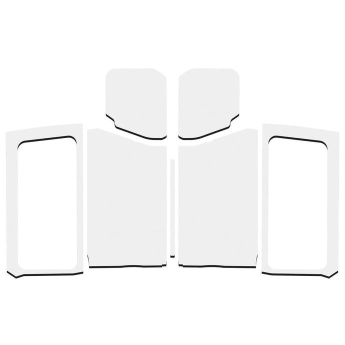 DEI 18-23 Jeep Wrangler JL 2-Door Boom Mat Complete Headliner Kit - 7 Piece - Gray Hard Top Accessories DEI