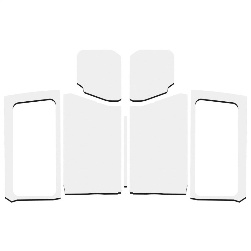 DEI 18-23 Jeep Wrangler JL 2-Door Boom Mat Complete Headliner Kit - 7 Piece - Gray Hard Top Accessories DEI