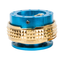 Load image into Gallery viewer, NRG Quick Release Kit - Pyramid Edition - New Blue Body / Chrome Gold Pyramid Ring Quick Release Adapters NRG

