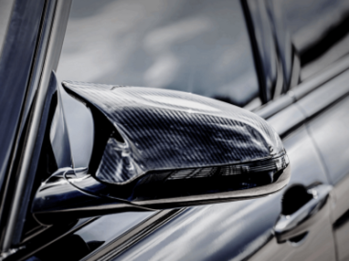 Akrapovic 2014+ BMW M3 (F80) Carbon Fiber Mirror Cap Set - High Gloss Carbon Accessories Akrapovic   