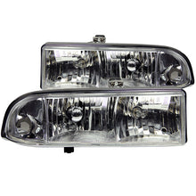 Load image into Gallery viewer, ANZO 1998-2005 Chevrolet S-10 Crystal Headlights Chrome Headlights ANZO

