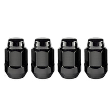 Load image into Gallery viewer, McGard Hex Lug Nut (Cone Seat Bulge Style) M12X1.5 / 3/4 Hex / 1.45in. Length (4-Pack) - Black Lug Nuts McGard
