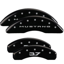 Load image into Gallery viewer, MGP 2 Caliper Covers Engraved Front Oval Logo/Ford Yellow Finish Blk Char 2004 Ford Focus Caliper Covers MGP
