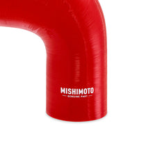 Load image into Gallery viewer, Mishimoto Silicone Reducer Coupler 90 Degree 2in to 2.25in - Red Silicone Couplers &amp; Hoses Mishimoto

