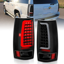 Load image into Gallery viewer, ANZO 2007-2014 Chevy Tahoe LED Taillight Plank Style Black w/Clear Lens Tail Lights ANZO
