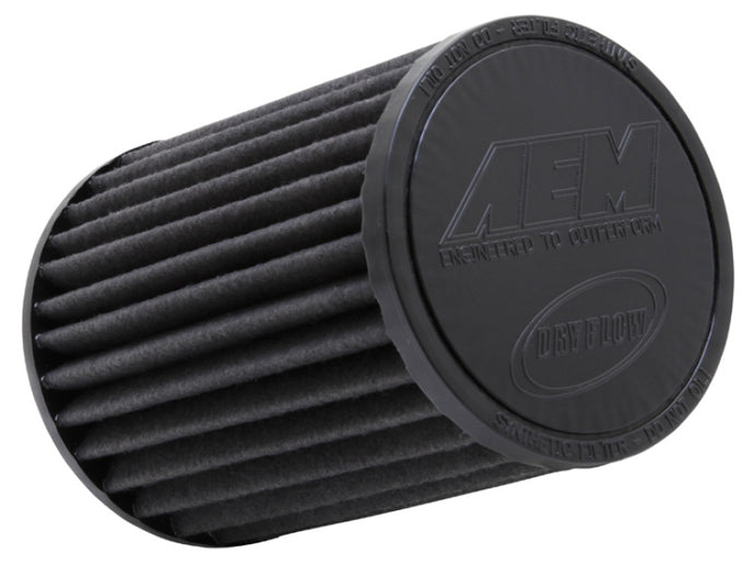 AEM Dryflow 3.5in. X 7in. Round Tapered Air Filter Air Filters - Universal Fit AEM Induction