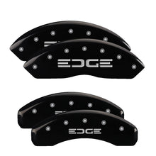 Load image into Gallery viewer, MGP Front set 2 Caliper Covers Engraved Front MGP Black finish silver ch Caliper Covers MGP
