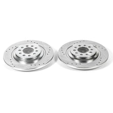 Load image into Gallery viewer, Power Stop 14-19 Jeep Cherokee Rear Evolution Drilled &amp; Slotted Rotors - Pair Brake Rotors - Slot &amp; Drilled PowerStop
