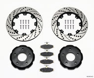 Wilwood Pro-Matrix Rear Kit Drilled 88-96 Corvette C4 Brake Rotors - 2 Piece Wilwood