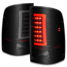 Load image into Gallery viewer, ANZO 2007-2013 GMC Sierra LED Tail Lights w/ Light Bar Black Housing Smoke Lens Tail Lights ANZO
