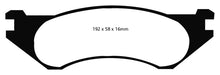Load image into Gallery viewer, EBC 98-02 Dodge Ram Van B1500 Yellowstuff Front Brake Pads Brake Pads - Performance EBC   
