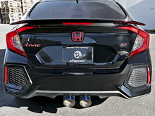 Load image into Gallery viewer, aFe Takeda 3in 304 SS Cat-Back Exhaust System w/ Blue Tips 2017+ Honda Civic Si 4Dr I4 1.5L (t) Catback aFe
