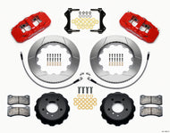 Wilwood AERO6 Front Hat Kit 14.00 Red 2007-2011 BMW E90 Series w/Lines Big Brake Kits Wilwood