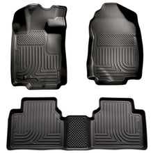 Load image into Gallery viewer, Husky Liners 10-12 Ford Fusion/Lincoln MKZ (FWD) WeatherBeater Combo Black Floor Liners Floor Mats - Rubber Husky Liners

