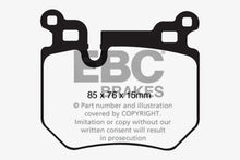 Load image into Gallery viewer, EBC 08-10 BMW 135 3.0 Twin Turbo Redstuff Rear Brake Pads Brake Pads - Performance EBC   
