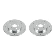Power Stop 11-17 Lexus CT200h Rear Evolution Drilled & Slotted Rotors - Pair Brake Rotors - Slot & Drilled PowerStop   