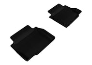 3D MAXpider 2006-2013 Chevrolet Impala/Impala Limited Kagu 2nd Row Floormats - Black Floor Mats - Rubber 3D MAXpider   
