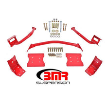 Load image into Gallery viewer, BMR 79-04 Fox Mustang Torque Box Reinforcement Plate Kit(TBR005R And TBR003R) - Red Diff Braces BMR Suspension
