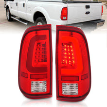 Load image into Gallery viewer, ANZO 2008-2016 Ford F-250 LED Taillights Chrome Housing Red/Clear Lens (Pair) Tail Lights ANZO
