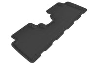 3D MAXpider 2005-2009 Hyundai Tucson Kagu 2nd Row Floormats - Black Floor Mats - Rubber 3D MAXpider   
