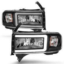 Load image into Gallery viewer, ANZO 94-02 Dodge RAM Crystal Headlight - w/ Light Bar Black Housing Headlights ANZO
