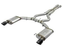 Load image into Gallery viewer, aFe MACHForce XP 3in 304 SS Loud Tone Cat-Back w/ Black Tips 15-17 Ford Mustang V6-3.7L/V8-5.0L Catback aFe
