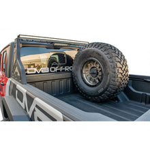 Load image into Gallery viewer, DV8 Offroad 2019+ Jeep Gladiator Universal Stand Up In-Bed Tire Carrier Chase Racks DV8 Offroad
