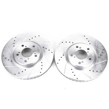 Load image into Gallery viewer, Power Stop 07-13 Acura MDX Front Evolution Drilled &amp; Slotted Rotors - Pair Brake Rotors - Slot &amp; Drilled PowerStop   
