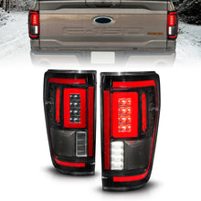 Load image into Gallery viewer, ANZO 21-23 Ford F-150 LED Taillights Seq. Signal w/BLIS Cover - Black Housing Tail Lights ANZO
