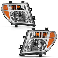 Load image into Gallery viewer, ANZO 2005-2008 Nissan Pathfinder Crystal Headlight Chrome Amber (OE Replacement) Headlights ANZO

