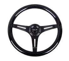 Load image into Gallery viewer, NRG Classic Wood Grain Steering Wheel (350mm) Black Sparkled Grip w/Black 3-Spoke Center Steering Wheels NRG
