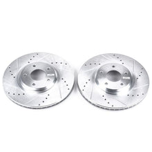 Load image into Gallery viewer, Power Stop 03-05 Infiniti FX35 Front Evolution Drilled &amp; Slotted Rotors - Pair Brake Rotors - Slot &amp; Drilled PowerStop   
