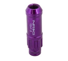 Load image into Gallery viewer, NRG 700 Series M12 X 1.5 Steel Lug Nut w/Dust Cap Cover Set 21 Pc w/Locks &amp; Lock Socket - Purple Lug Nuts NRG
