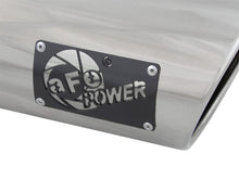 Load image into Gallery viewer, aFe MACH Force-Xp 3in Inlet x 4in Outlet x 9in Length 304 Stainless Steel Exhaust Tip Polished Catback aFe
