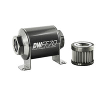 Load image into Gallery viewer, DeatschWerks Stainless Steel 10AN 10 Micron Universal Inline Fuel Filter Housing Kit (70mm) Fuel Filters DeatschWerks
