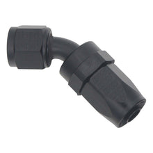 Load image into Gallery viewer, DeatschWerks 8AN Female Swivel 45-Degree Hose End CPE - Anodized Matte Black Fittings DeatschWerks
