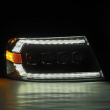 Load image into Gallery viewer, AlphaRex 04-08 Ford F-150 (No 2004 Heritage) NOVA-Series LED Proj HL Alpha-Blk w/Actv Lgt / Seq. Sig Headlights AlphaRex
