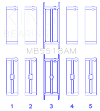 Load image into Gallery viewer, King AMC / JEEP 390, 401 Main Bearing Set Bearings King Engine Bearings
