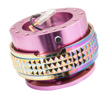 Load image into Gallery viewer, NRG Quick Release Kit - Pyramid Edition - Pink Body / Neochrome Pyramid Ring Quick Release Adapters NRG
