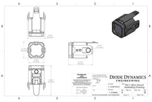Load image into Gallery viewer, Diode Dynamics Hitch Mount LED Pod Reverse Kit for GMC Sierra 1500 2019-2023 C1R Light Accessories and Wiring Diode Dynamics   
